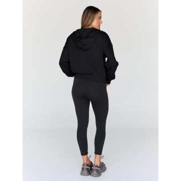 Trendy Queen Full Zip Up Cropped Sweatshirt for Women