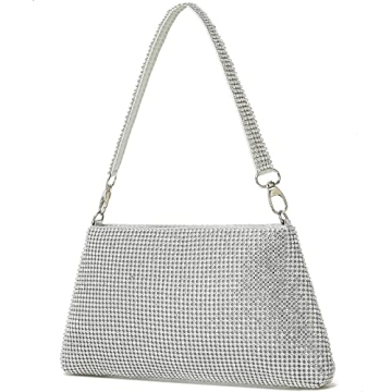 YIKOEE Rhinestone Bling Clutch Purse for Women