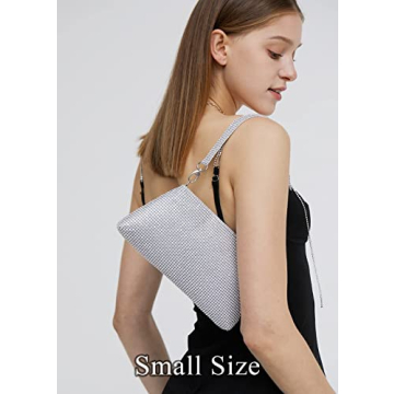 YIKOEE Rhinestone Bling Clutch Purse for Women