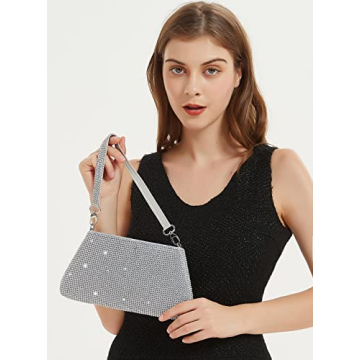 YIKOEE Rhinestone Bling Clutch Purse for Women