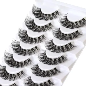 Veleasha Russian Strip Lashes - 10 Pairs of D Curl Beauty