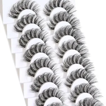 Veleasha Russian Strip Lashes - 10 Pairs of D Curl Beauty