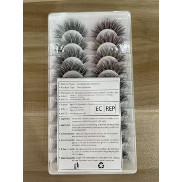 Veleasha Russian Strip Lashes - 10 Pairs of D Curl Beauty