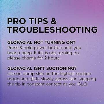 BeautyBio GLOfacial Hydro-Infusion Deep Pore Cleansing + Blue LED Clarifying Tool