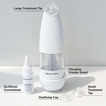BeautyBio GLOfacial Hydro-Infusion Deep Pore Cleansing + Blue LED Clarifying Tool