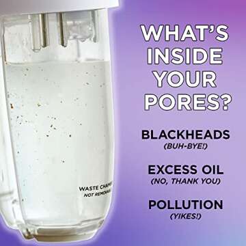 BeautyBio GLOfacial Hydro-Infusion Deep Pore Cleansing + Blue LED Clarifying Tool