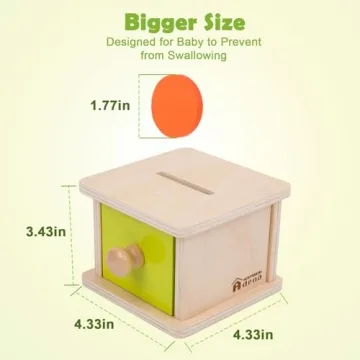 Adena Montessori Coin Box for Babies - Fun & Educational