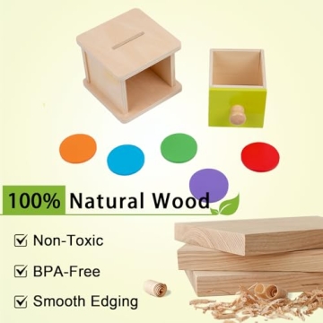 Adena Montessori Coin Box for Babies - Fun & Educational