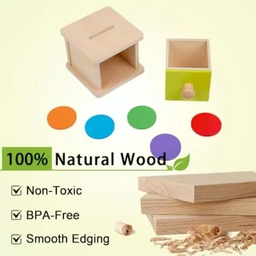 Adena Montessori Coin Box for Babies - Fun & Educational