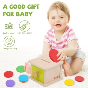 Adena Montessori Coin Box for Babies - Fun & Educational