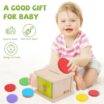 Adena Montessori Coin Box for Babies - Fun & Educational