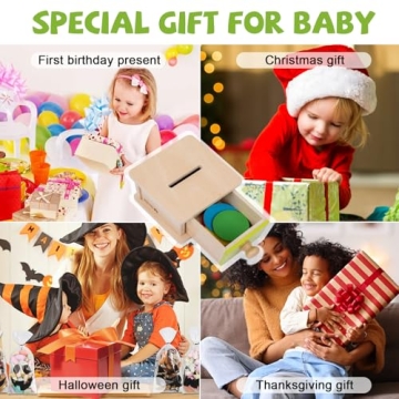 Adena Montessori Coin Box for Babies - Fun & Educational