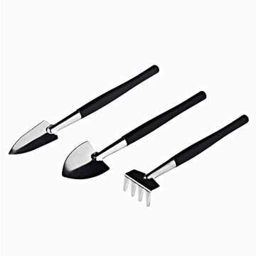 BlueMake Succulent Plants Tools,Mini Garden Hand Transplanting Succulent Tools Miniature Planting,Set for Indoor Miniature Fairy Garden Plant Care (12pcs Tools Set)
