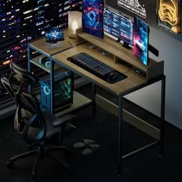 MINOSYS Small Computer Gaming Desk for Home Office