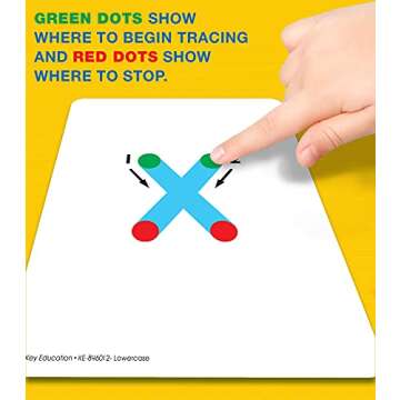 Key Education 26-Piece Textured Touch and Trace Cards Lowercase Letters, Color-Coded Letter Tracing Flash Cards, Multisensory Alphabet Cards for Letter Recognition, Practice Alphabet Writing