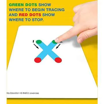 Key Education 26-Piece Textured Touch and Trace Cards Lowercase Letters, Color-Coded Letter Tracing Flash Cards, Multisensory Alphabet Cards for Letter Recognition, Practice Alphabet Writing