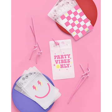 Colorful Preppy Party Drink Pouches for Every Celebration