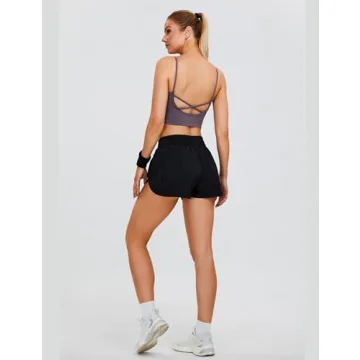 Blooming Jelly Women's Quick-Dry Running Shorts with Pockets