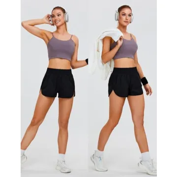 Blooming Jelly Women's Quick-Dry Running Shorts with Pockets