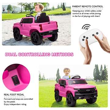 Bopilon 12V Chevy Silverado Electric Car for Kids