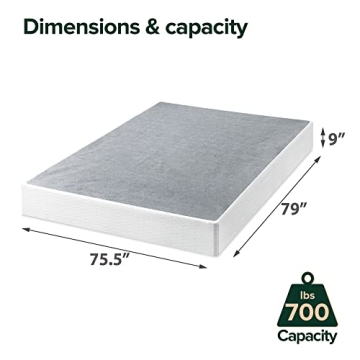 ZINUS 9 Inch Metal Smart Box Spring - Quick Assembly Foundation