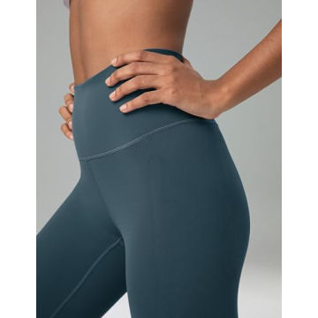 Colorfulkoala Women's Dreamlux High Waisted Workout Leggings 25" Inseam 7/8 Length Yoga Pants (L, Dark Jasper)