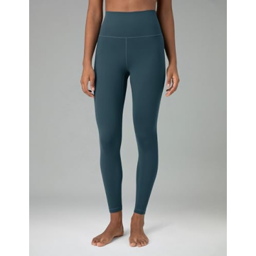 Colorfulkoala Women's Dreamlux High Waisted Workout Leggings 25" Inseam 7/8 Length Yoga Pants (L, Dark Jasper)