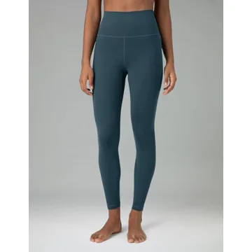 Colorfulkoala Women's Dreamlux High Waisted Workout Leggings 25" Inseam 7/8 Length Yoga Pants (L, Dark Jasper)