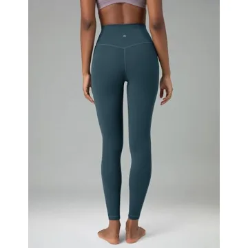 Colorfulkoala Women's Dreamlux High Waisted Workout Leggings 25" Inseam 7/8 Length Yoga Pants (L, Dark Jasper)