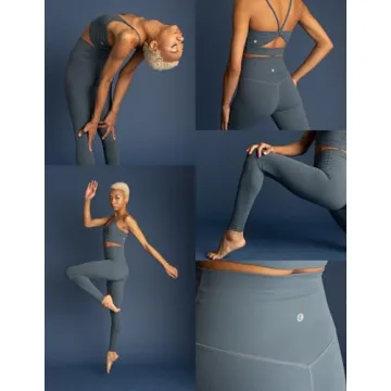 Colorfulkoala Women's Dreamlux High Waisted Workout Leggings 25" Inseam 7/8 Length Yoga Pants (L, Dark Jasper)