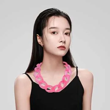 Stylish Firstmeet Chunky Acrylic Necklace for Everyone
