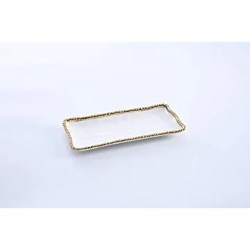 Pampa Bay Golden Salerno Tray for Elegant Serving