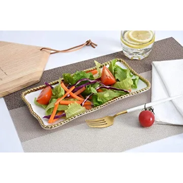 Pampa Bay Golden Salerno Tray for Elegant Serving