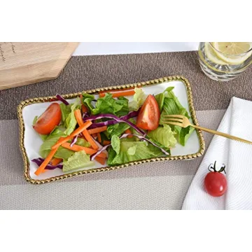Pampa Bay Golden Salerno Tray for Elegant Serving