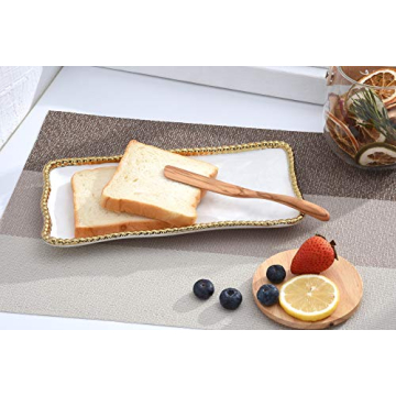 Pampa Bay Golden Salerno Tray for Elegant Serving