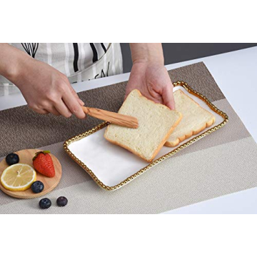 Pampa Bay Golden Salerno Tray for Elegant Serving