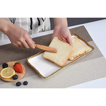 Pampa Bay Golden Salerno Tray for Elegant Serving