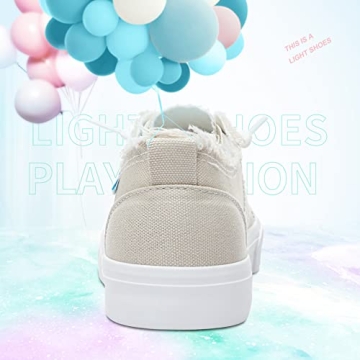 Obtaom Women's Comfort Canvas Slip On Sneakers