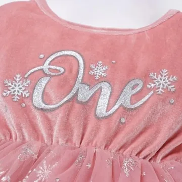 Stunning Winter Snowflake Birthday Outfit for Baby Girls