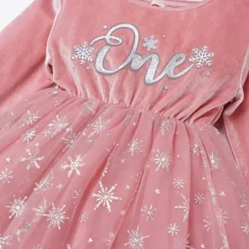 Stunning Winter Snowflake Birthday Outfit for Baby Girls