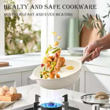 14-Piece Nonstick Cookware Set for Healthy Cooking