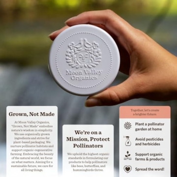 Moon Valley Organics Bergamot Geranium Lotion Bar for Dry Skin