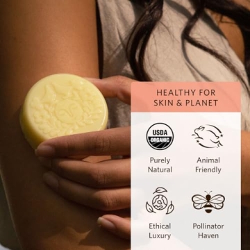 Moon Valley Organics Bergamot Geranium Lotion Bar for Dry Skin