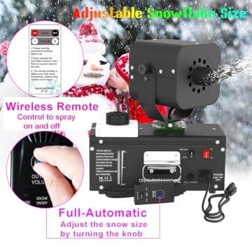 IMONE 1200W Snow Machine for Christmas Fun