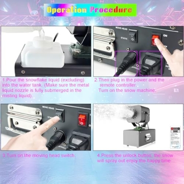 IMONE 1200W Snow Machine for Christmas Fun