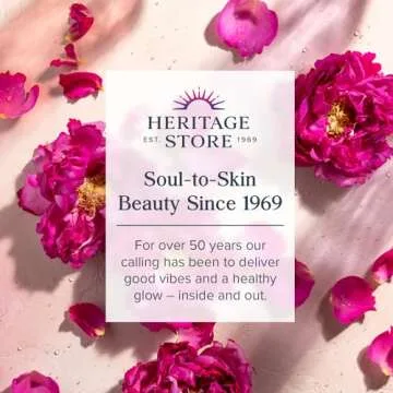 HERITAGE STORE Rose Oil Nourishing Treatment - Hydrating Face Oil for a Natural Glow - Dry to Combination Skin Care w/ Organic Rosehip Seed Oil, Damask Rose, Squalane Oil, Vegan, 60-Day Guarantee, 1oz