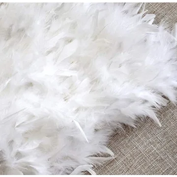 ZAKIA White Feather Skirt for Women - Perfect Party Wear