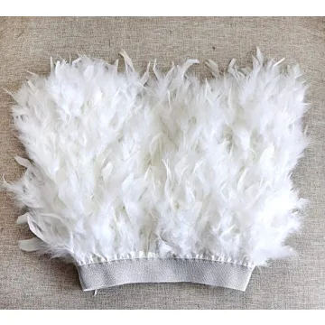 ZAKIA White Feather Skirt for Women - Perfect Party Wear