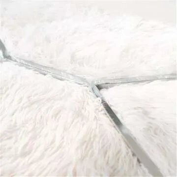 Walker Edison Mid Century Modern Marble Gold Rectangle Coffee Table Living Room Accent Ottoman Storage Shelf, 42 Inch, Marble and Silver