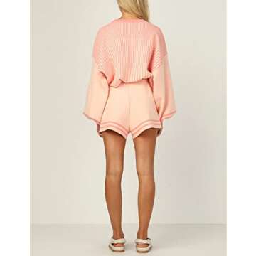 Faleave Women's 2 Piece Knitted Outfit for Spring